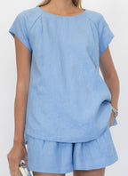 Linen Tunic in Black